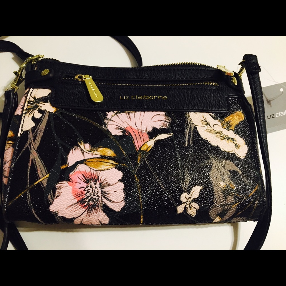 Liz Claiborne Floral Crossbody Bag - Picture 4 of 6